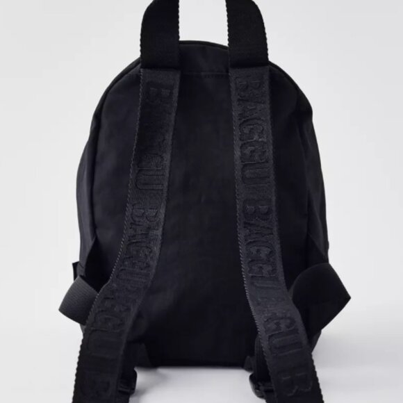 BAGGU Mini Nylon Backpack - Black - NWT - Picture 3 of 7